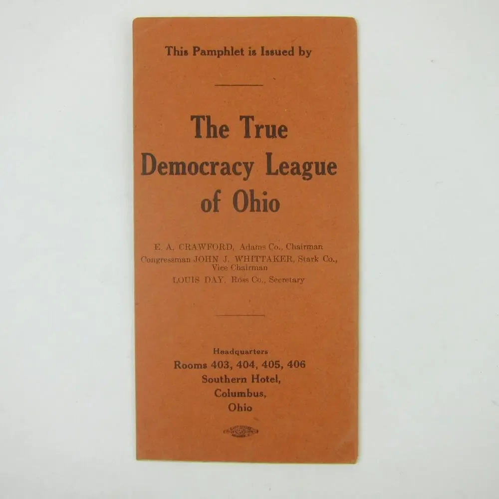 Ohio Governor James Cox Political Opposition Fact Book Sky Scraper Antique 1910s - Picture 14 of 15